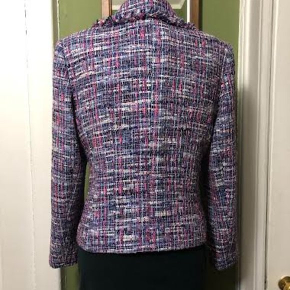 multicolor tweed blazer size 12 LAFAYETTE 148 NEW YORK - Picture 4 of 10